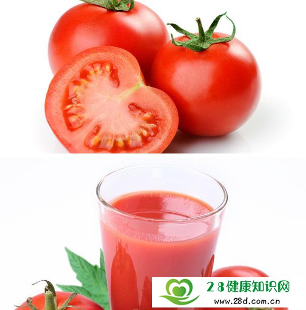每天喝一杯西红柿汁或者经常吃西红柿，对防治雀斑有很好的作用。